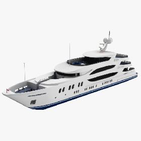 3D Trinity Liberty Yacht model